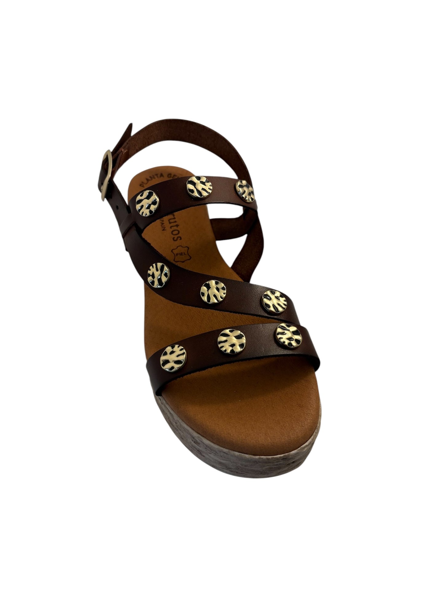 EVA FRUTOS 771 Moka Sandales Nu pieds