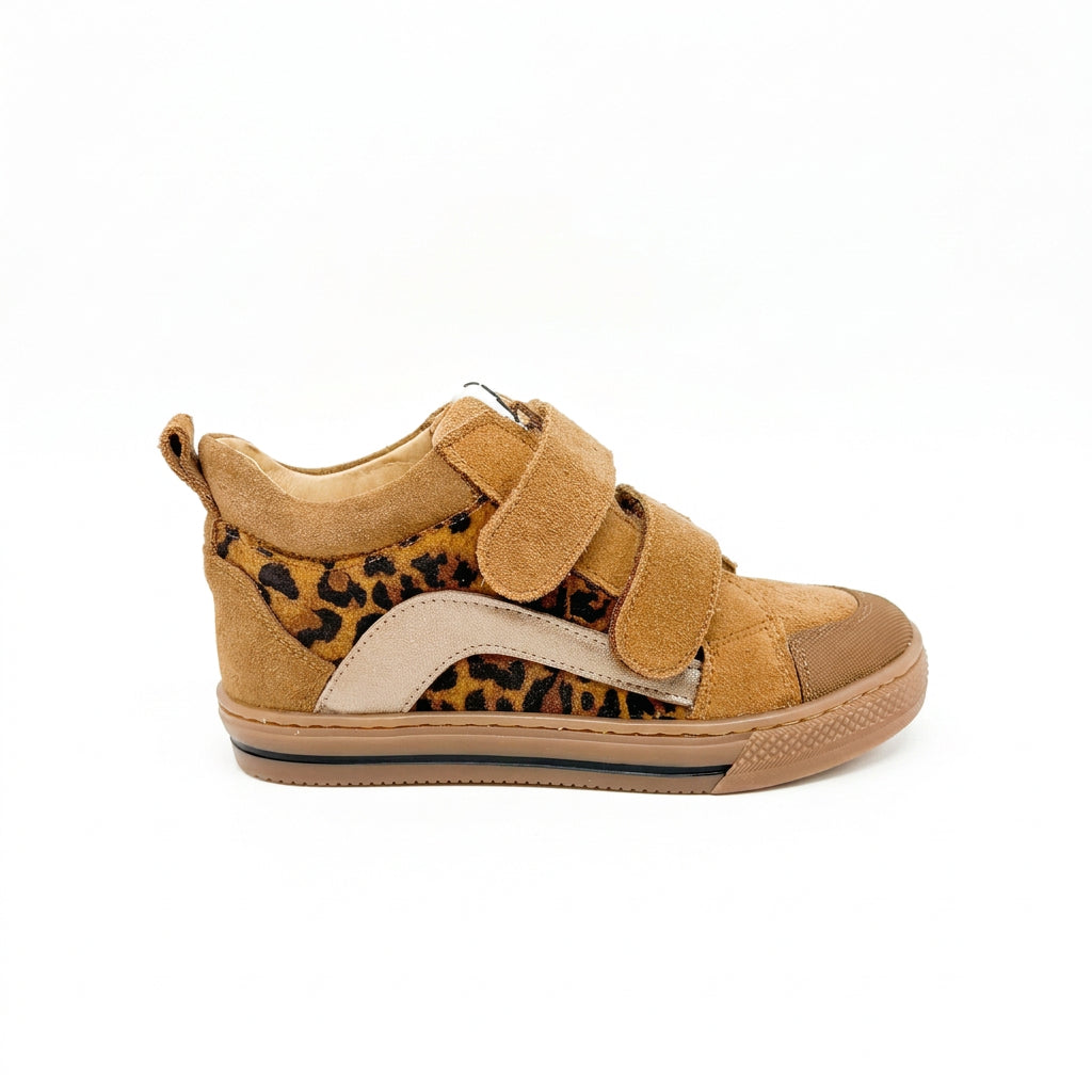 ACEBOS 6144 Marron Chaussures Hautes Baskets tout cuir barefoot