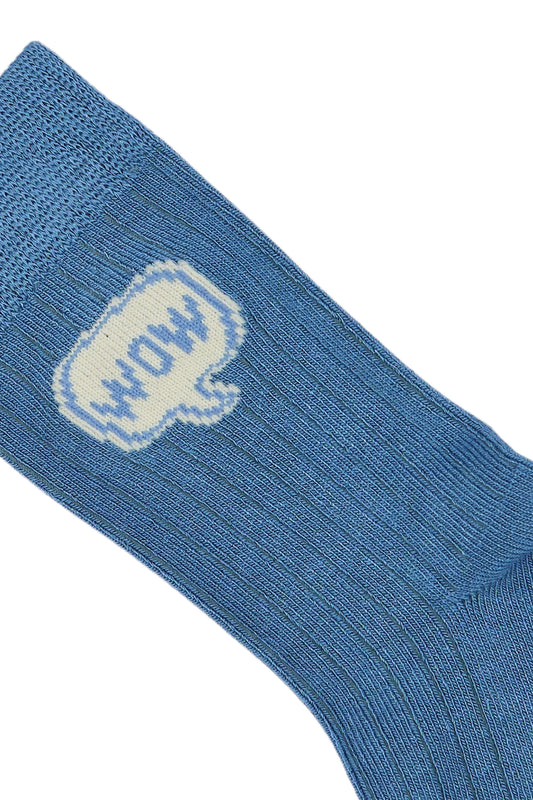 MINIPOP BAMBOO WOW Bleu CHAUSSETTES