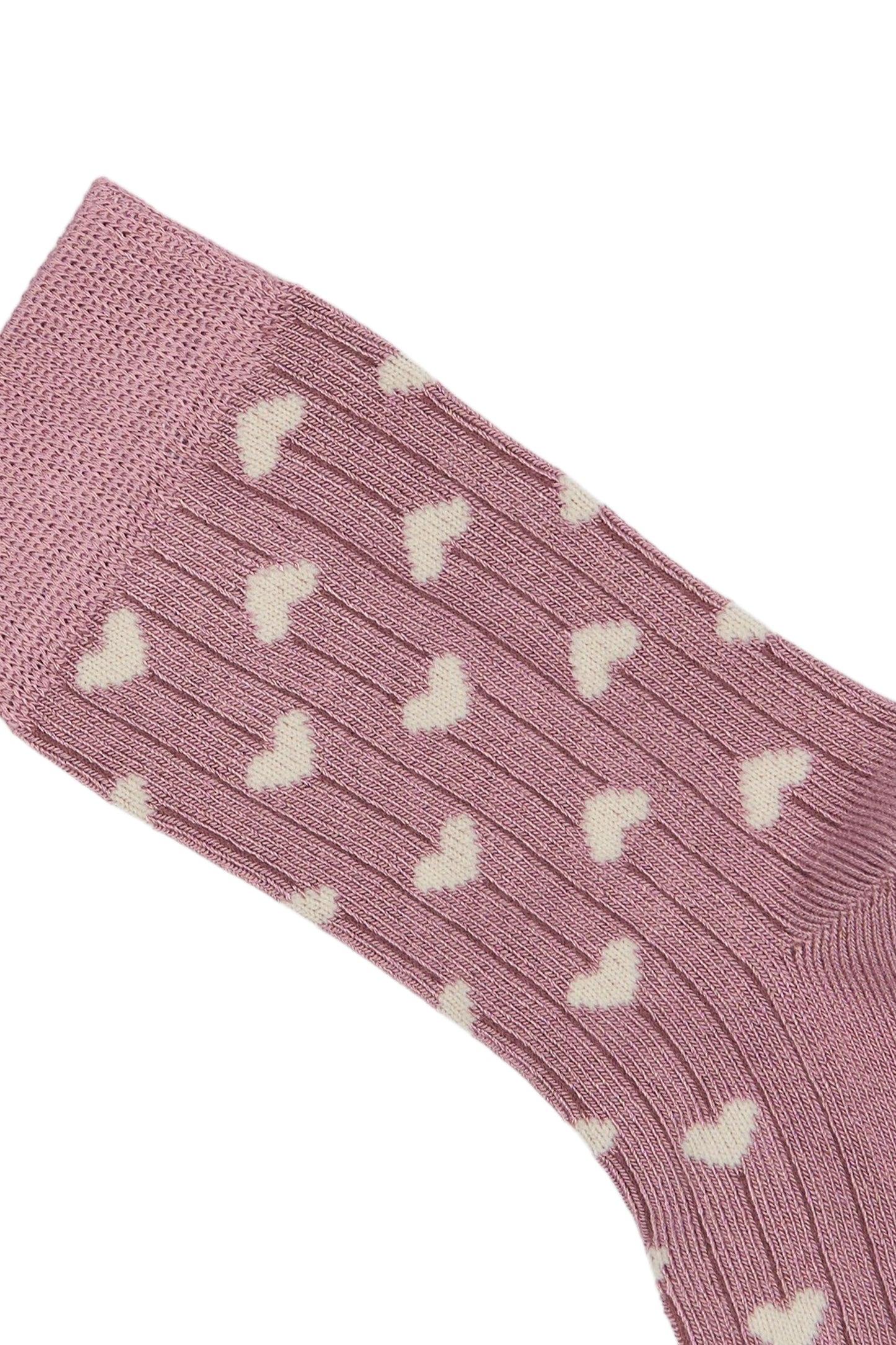 MINIPOP BAMBOO HEART Rose CHAUSSETTES