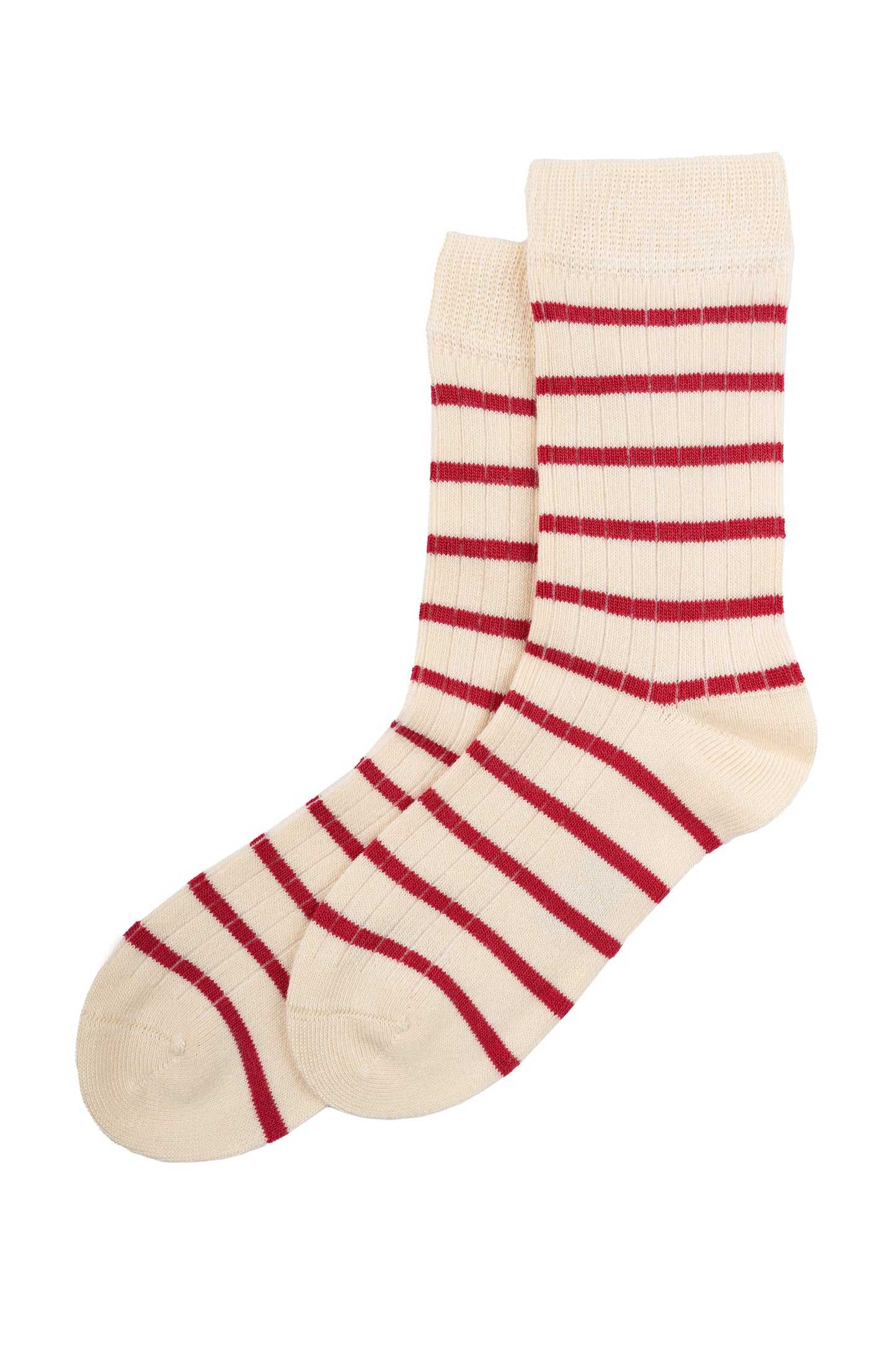 MINIPOP BAMBOO STRIPE Framboise CHAUSSETTES