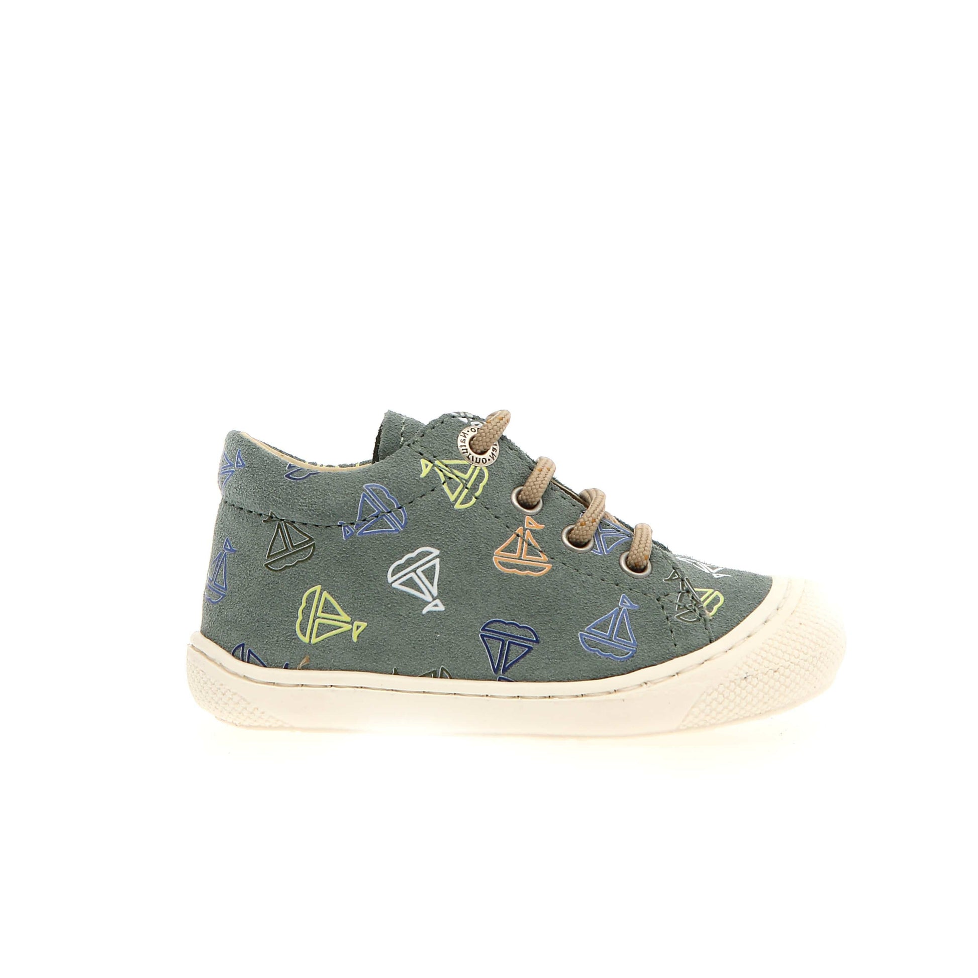 Chaussures Premiers Pas Naturino Cocoon En Suède - Semelle Antidérapante, Double Velcro, Cuir Intérieur - 11