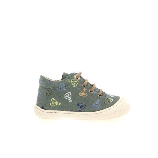 Pré marche NATURINO COCOON Suede Boat Sage chaussures bottillons premiers pas prémarche