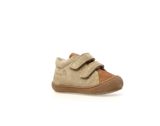Pré marche 20 NATURINO COCOON velcro Brown Stone botillons 15583406