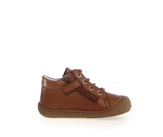 NATURINO COCOON ZIP Cognac bottillons premiers pas