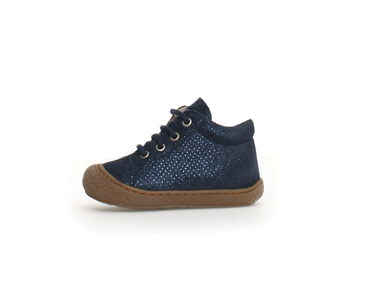 NATURINO COCOON ZIP Dots Bleu chaussures bottillons