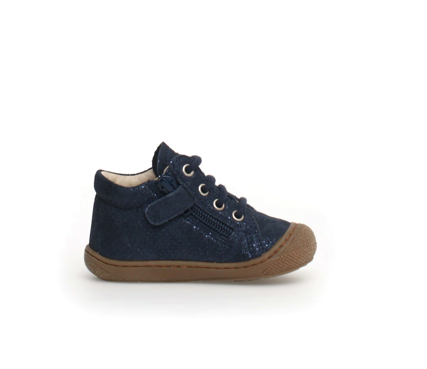 NATURINO COCOON ZIP Dots Bleu chaussures bottillons