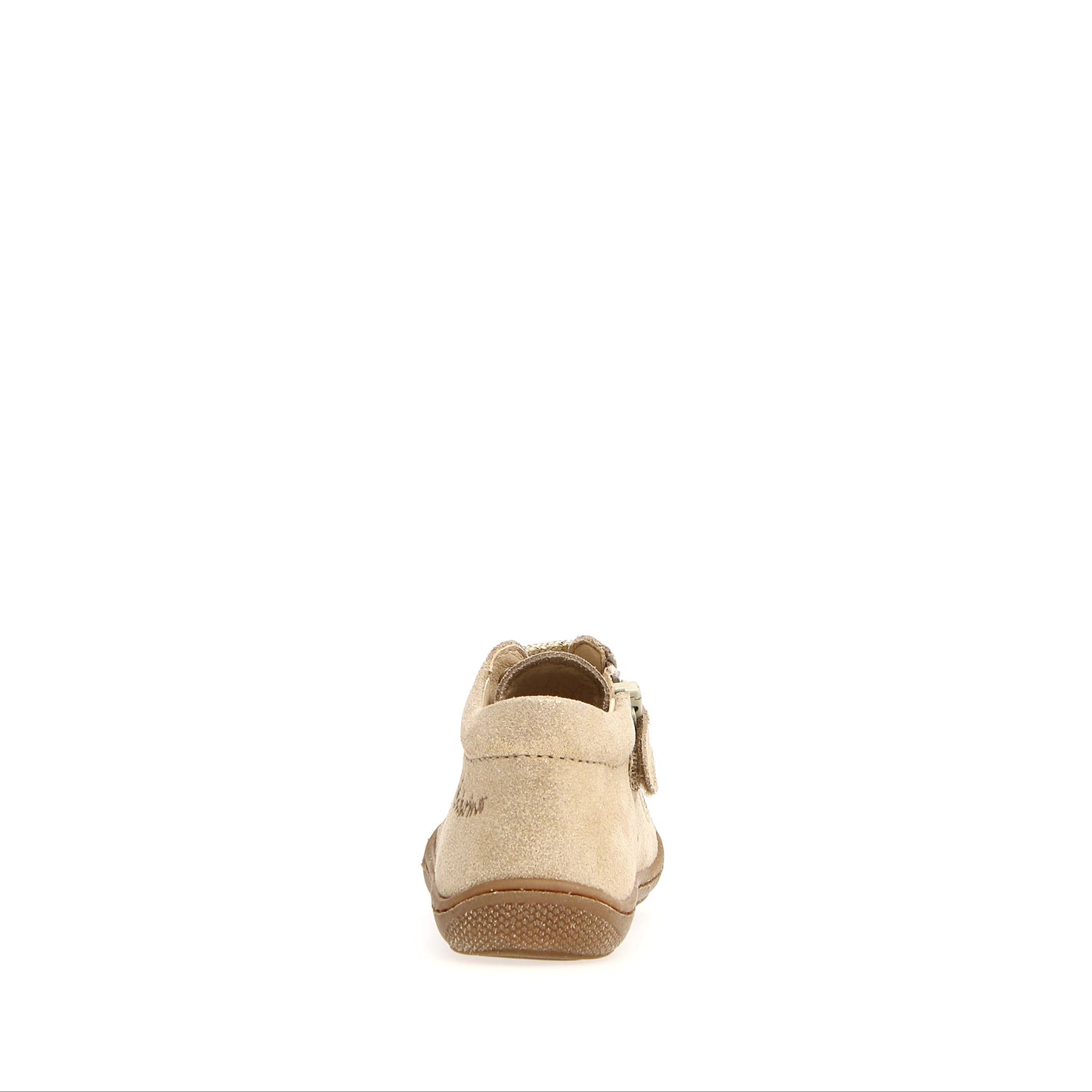 NATURINO COCOON ZIP Suède Glitter Platinum premiers pas