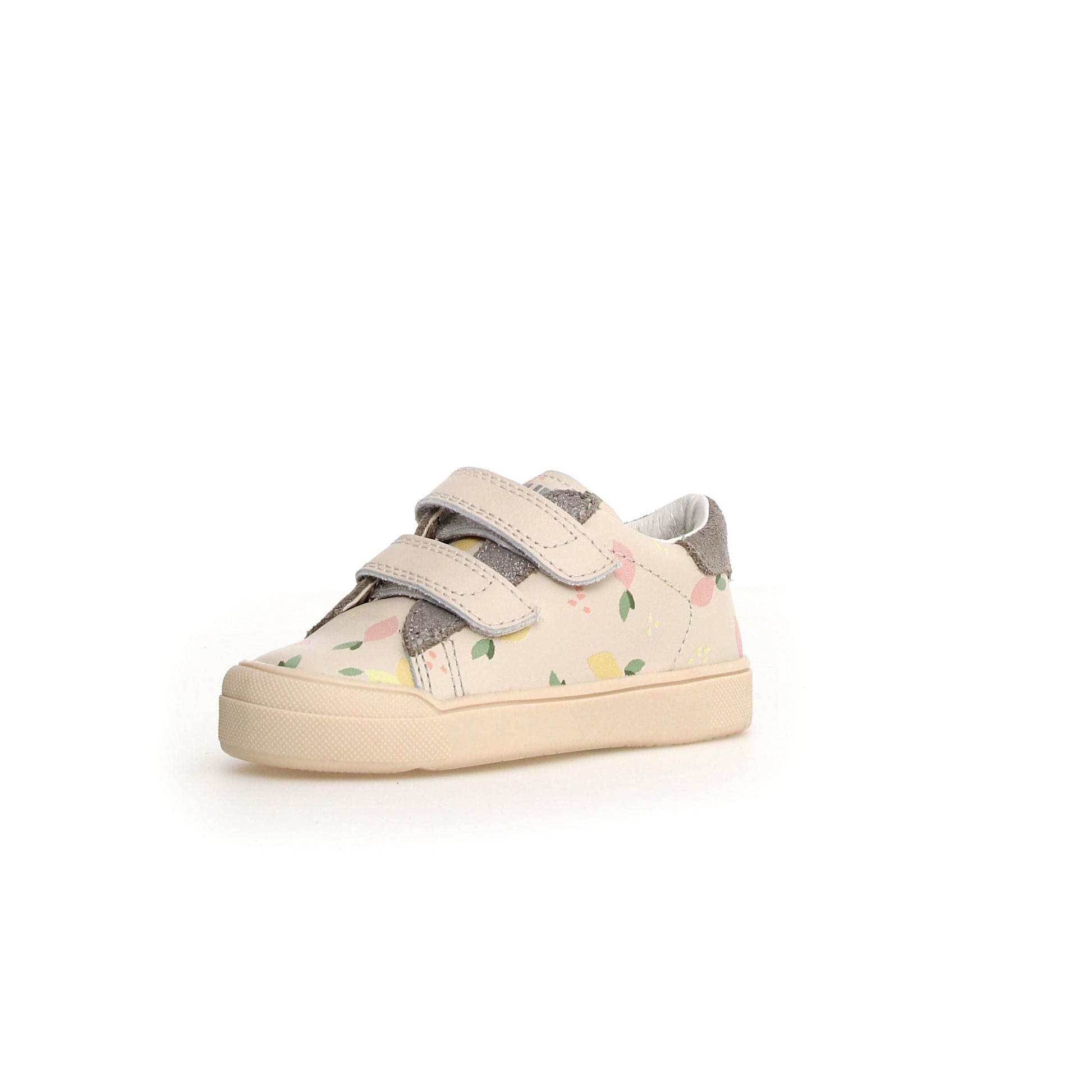 Chaussures Basses/Baskets/Sneakers NATURINO EINDHOVEN Citrus Milk Silver Baskets Cuir