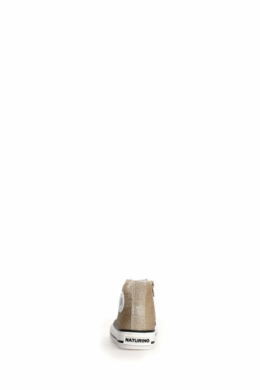 Toiles/Espadrilles NATURINO YLFAS Glitter Platinium Tennis Haut
