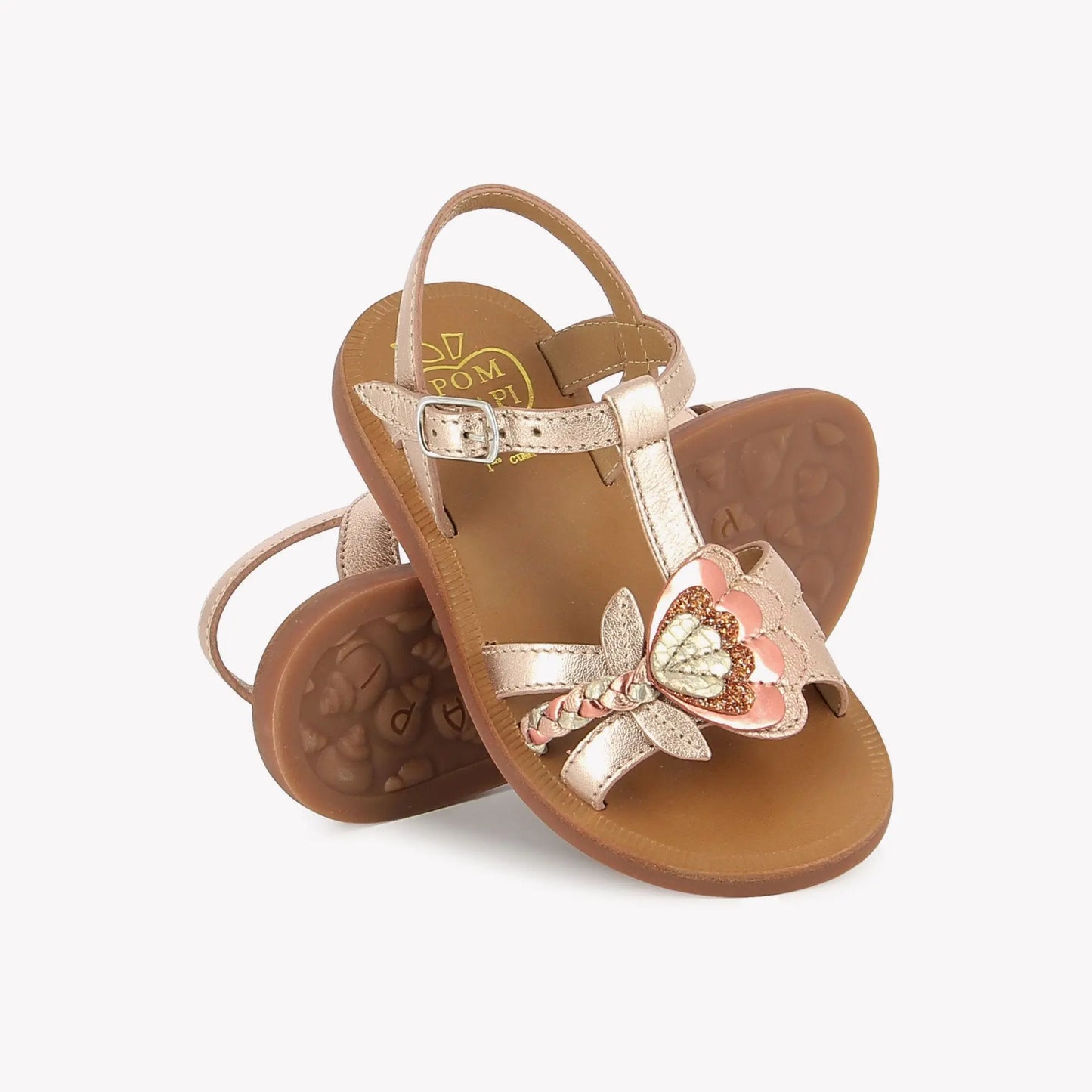 POM D'API PLAGETTE ALTO Cuivre Multi Sandales  Nu Pieds