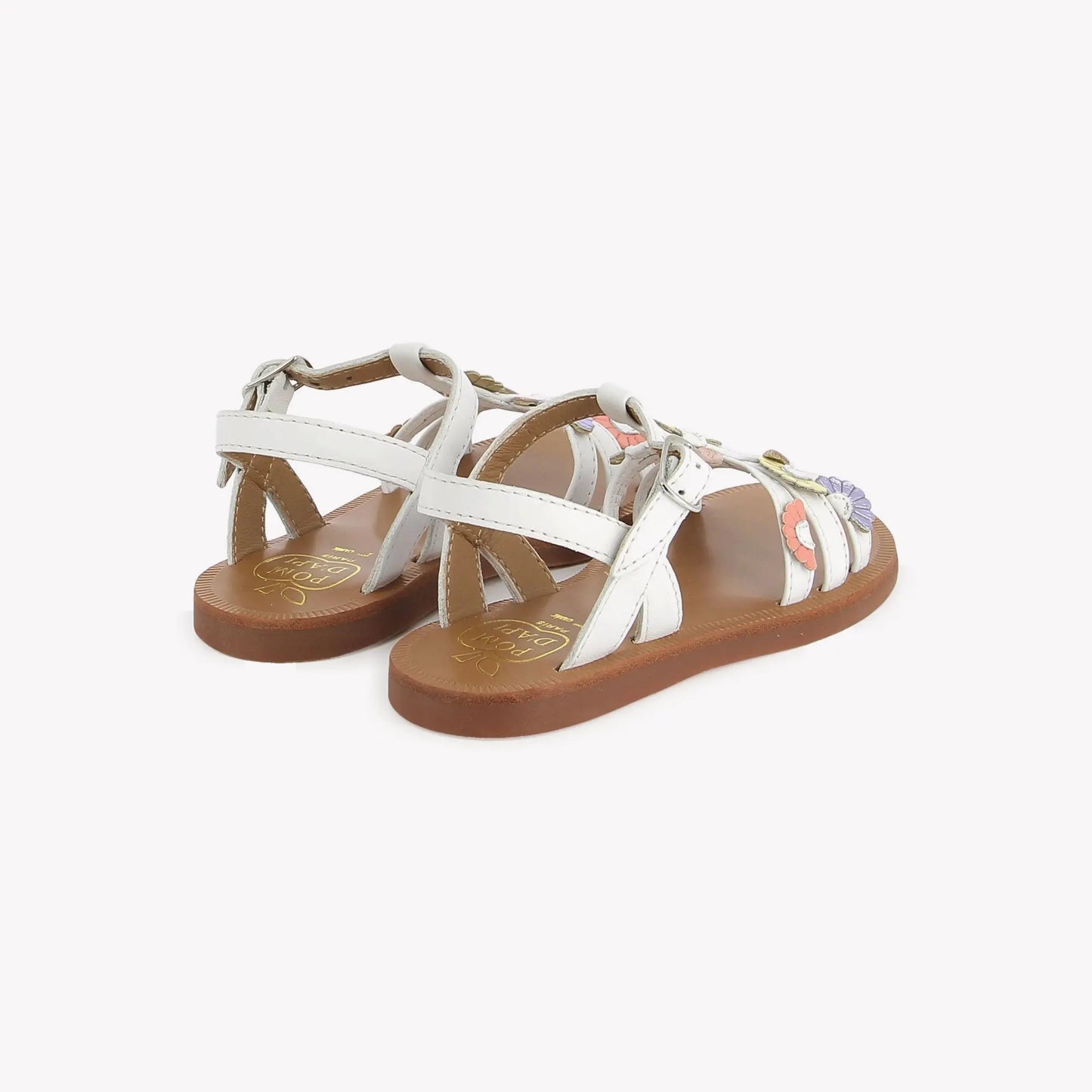 POM D'API PLAGETTE MULTI DAISY Blanc Multi Fresh Sandales Nu Pieds