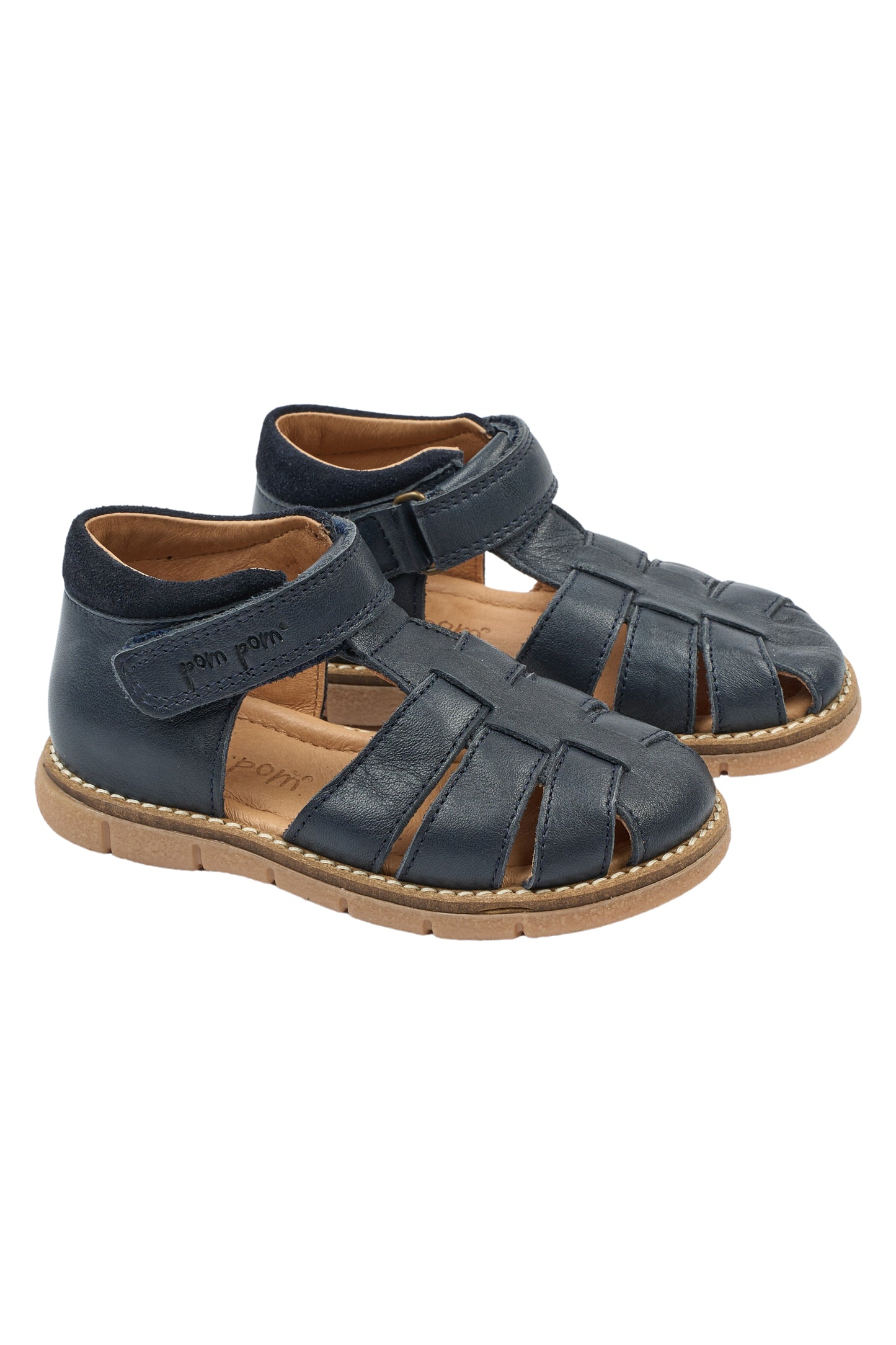 POM POM PEAK VL Navy Blazer Sandales Nu-pieds