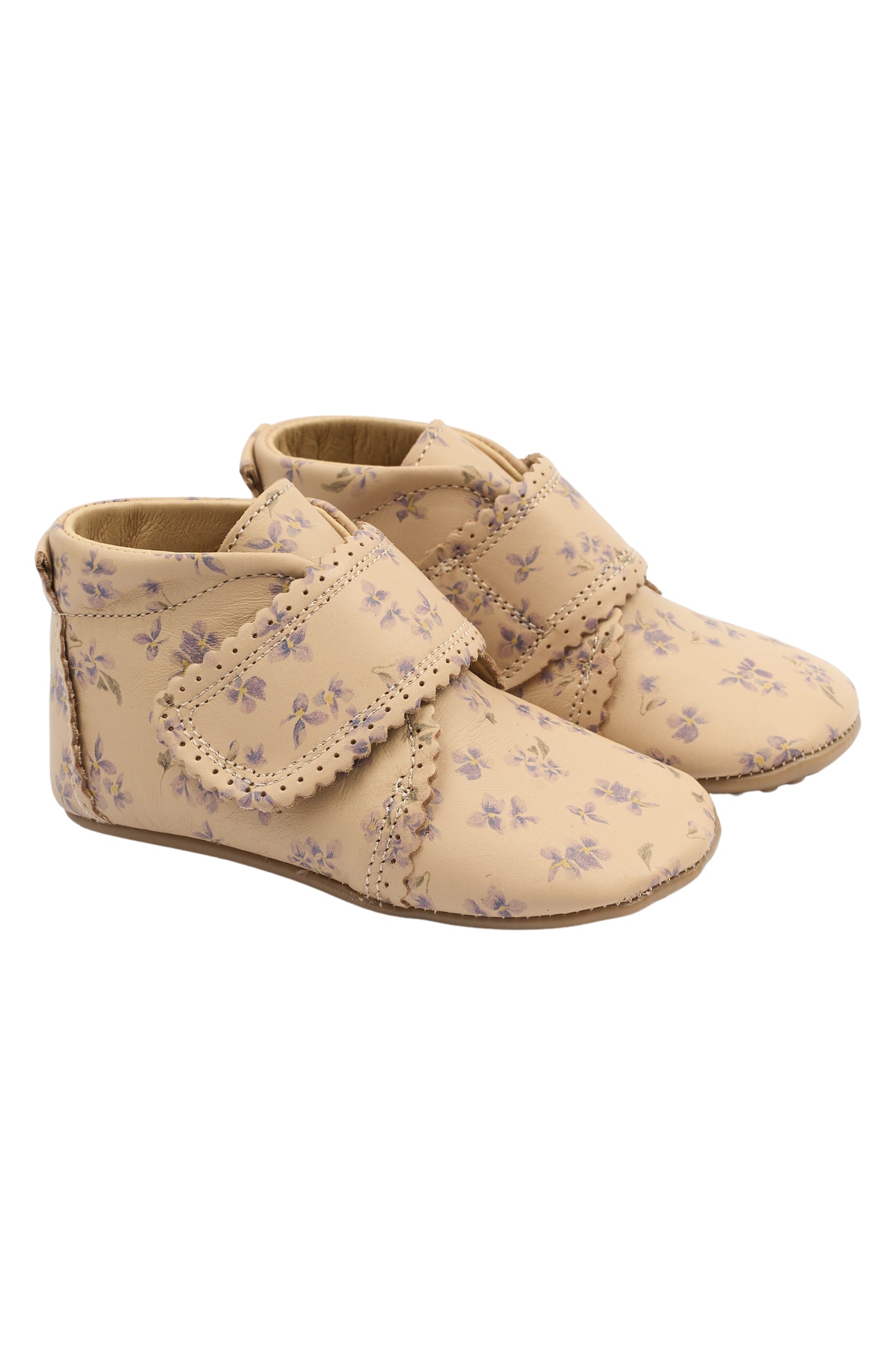 POM POM BEGINNERS VELCRO viola aop Chaussons Prémarche