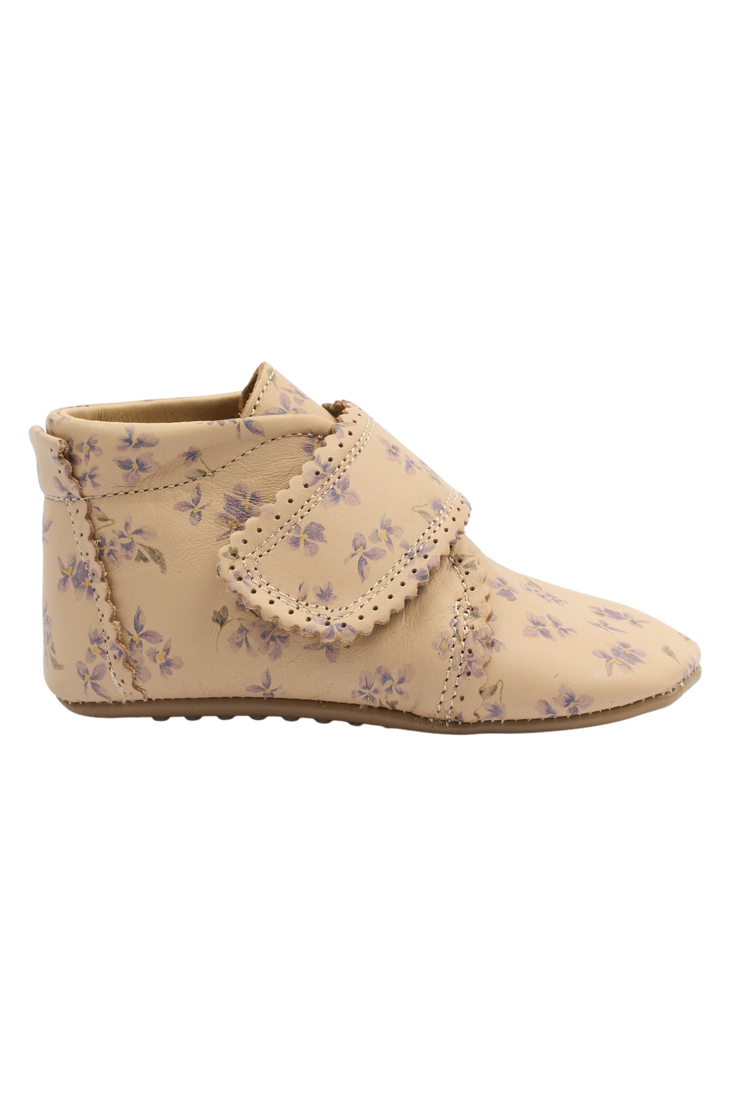 POM POM BEGINNERS VELCRO viola aop Chaussons Prémarche