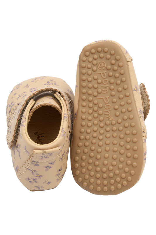 POM POM BEGINNERS VELCRO viola aop Chaussons Prémarche
