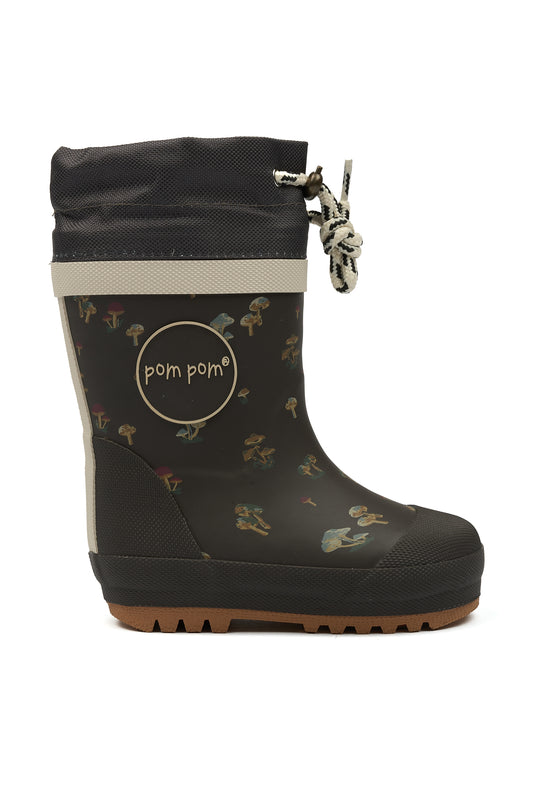 POM POM BOOTS THERMO Fungi Bottes de Pluie Chaude