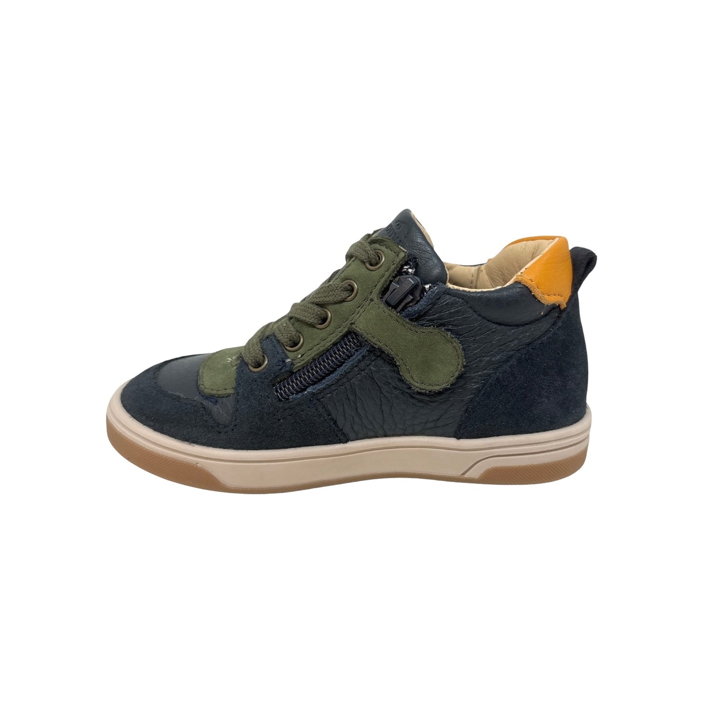 BELLAMY SACHA Marine Kaki Chaussures Basket