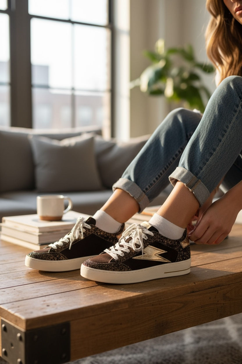 SMR Semerdjian NOUBAR Marron Sneakers Baskets adulte