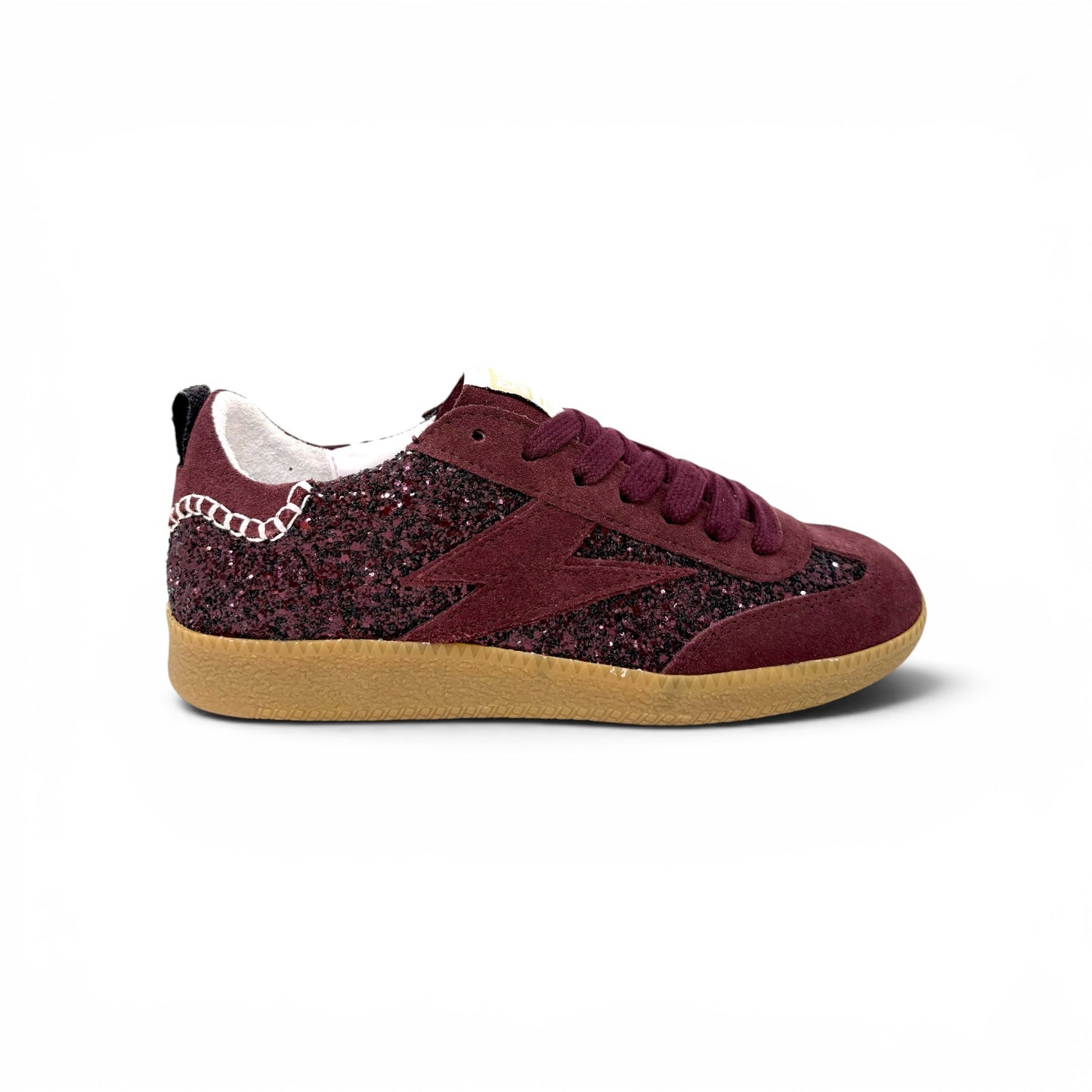 SMR Semerdjian KAYLA Glitter Purple Sneakers Baskets adulte