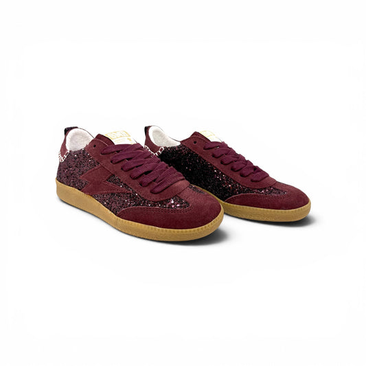 SMR Semerdjian KAYLA Glitter Purple Sneakers Baskets adulte