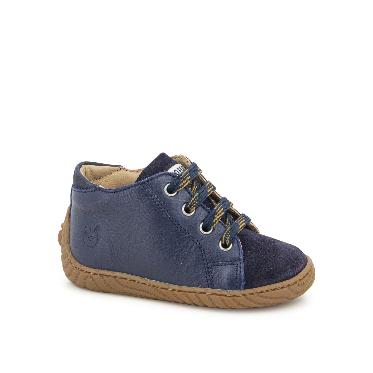 SHOO POM WOOD ZIP BASE Navy bottillons