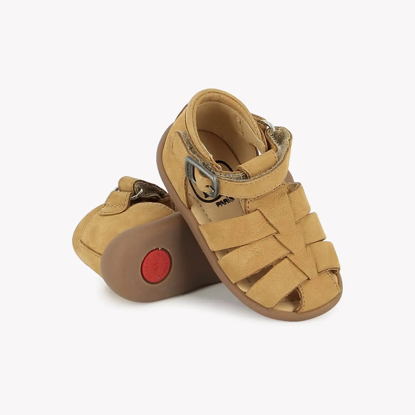 POM D'API STAND UP PAPY Nougat sandales/nu-pieds