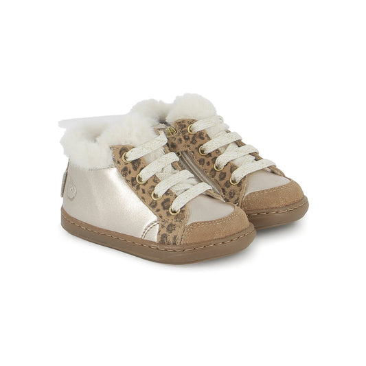 Chaussures Basses/Baskets/Sneakers SHOO POM BOUBA ZIP Hair Bronze bottillons