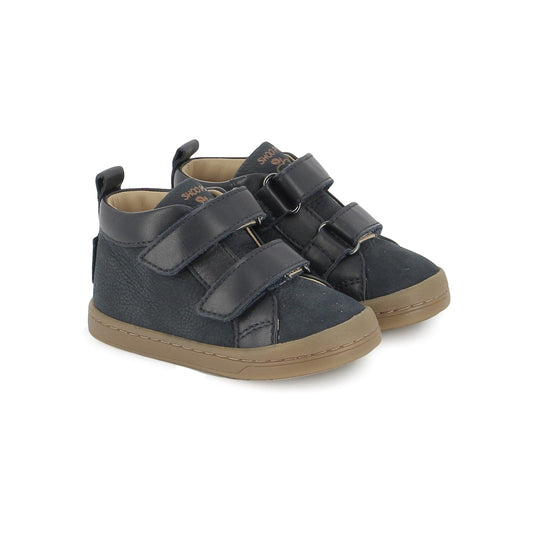 Chaussures hautes/Botillons SHOO POM KIKO Scratch Navy bottillons