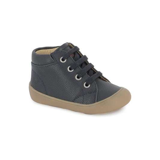 SHOO POM PLUM LACE Navy Bottillons premier pas barefoot