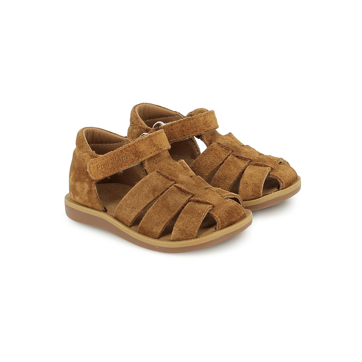 POM D'API POPPY AIR DADDY Caramel nubuck sandales/nu-pieds