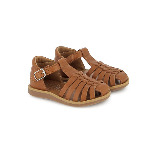 POM D'API POPPY PITTI camel sandales/nu-pieds