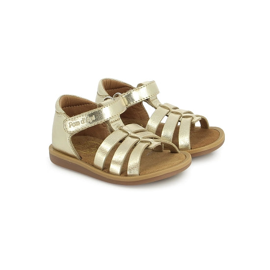 POM D'API POPPY AIR PUR STRAP Platine Sandales Nu Pieds