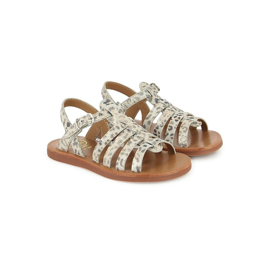 POM D'API PLAGETTE STRAP Léo blanc Sandales Nu Pieds