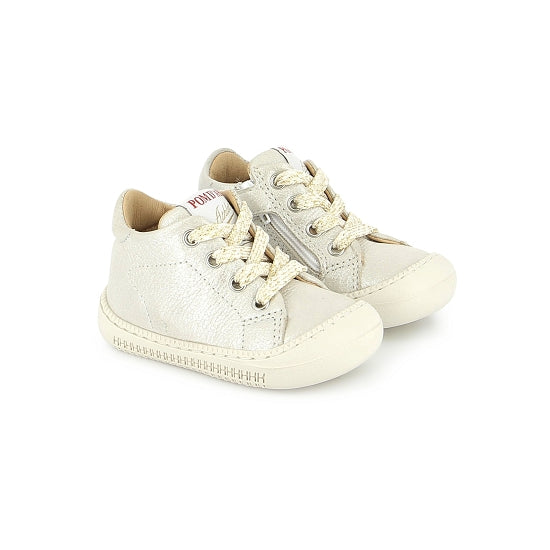 POM D'API YAKA WALK Craie Bottillons barefoot Premiers Pas