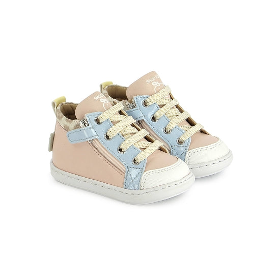 SHOO POM BOUBA BI ZIP Pink Blue bottillons