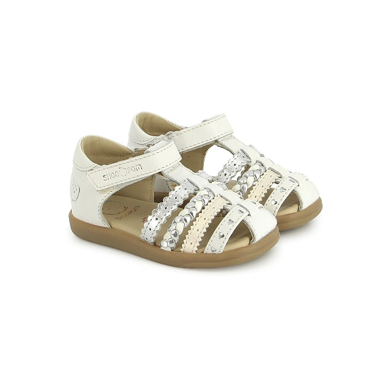 SHOO POM PIKA ETNIC White Silver Sandales