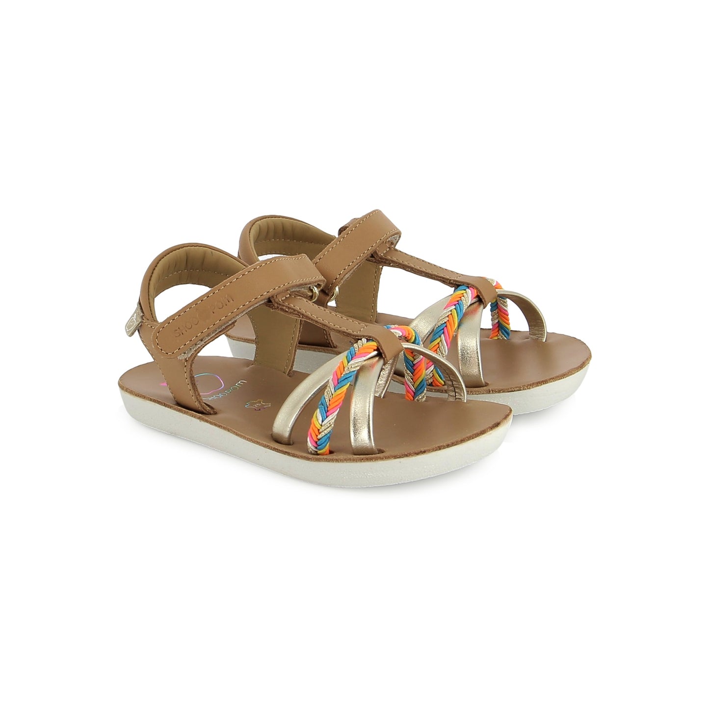 SHOO POM GOA SALOME Camel Multi Sandales Nu Pieds