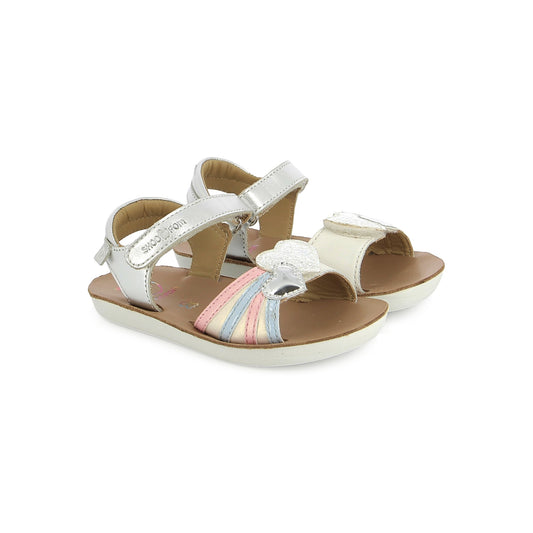 SHOO POM GOA HEART Silver Multi Sandales Nu Pieds