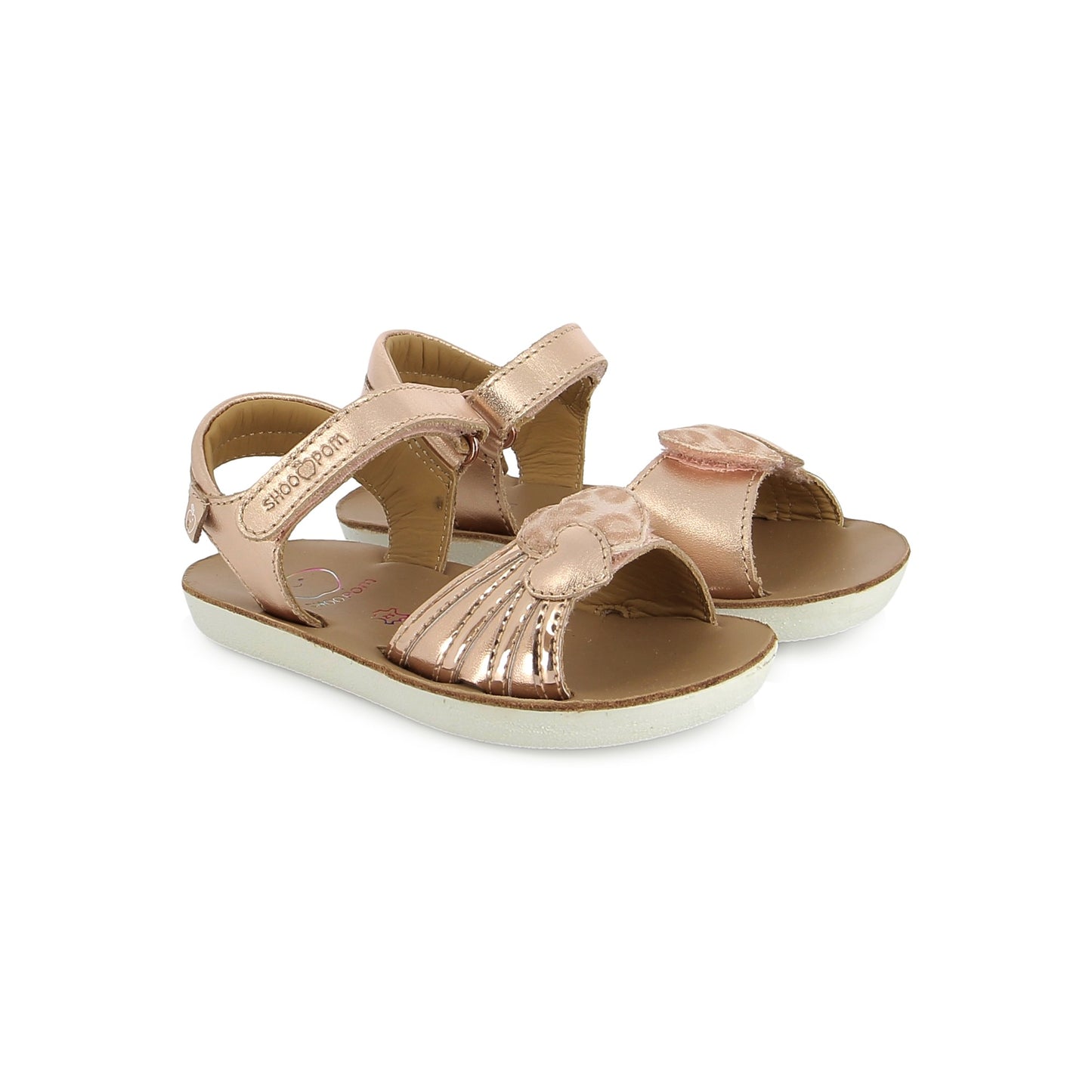 SHOO POM GOA HEART Cuivre Pink Sandales Nu Pieds