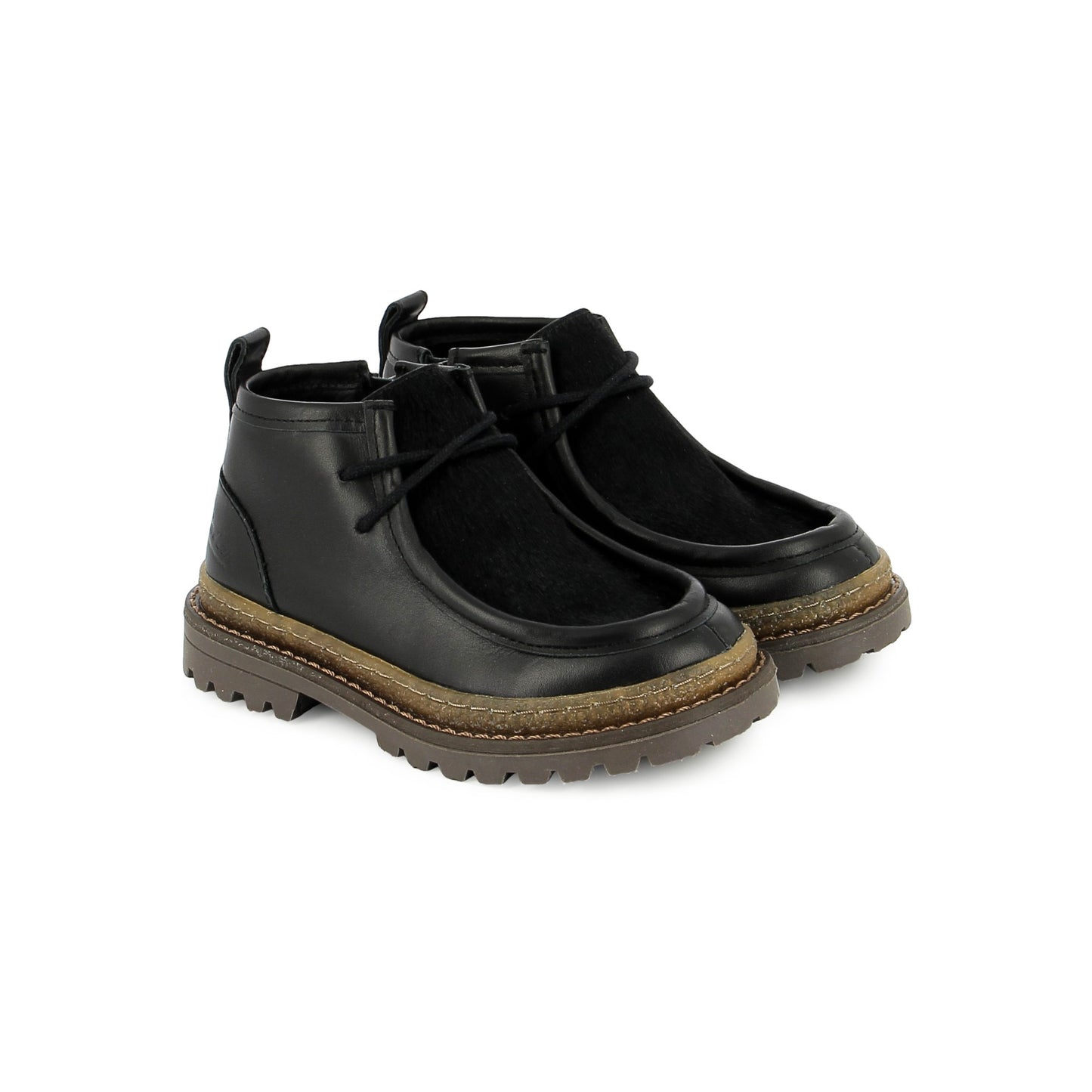 POM D'API WALL ZIP MICKY Noir Bottillons