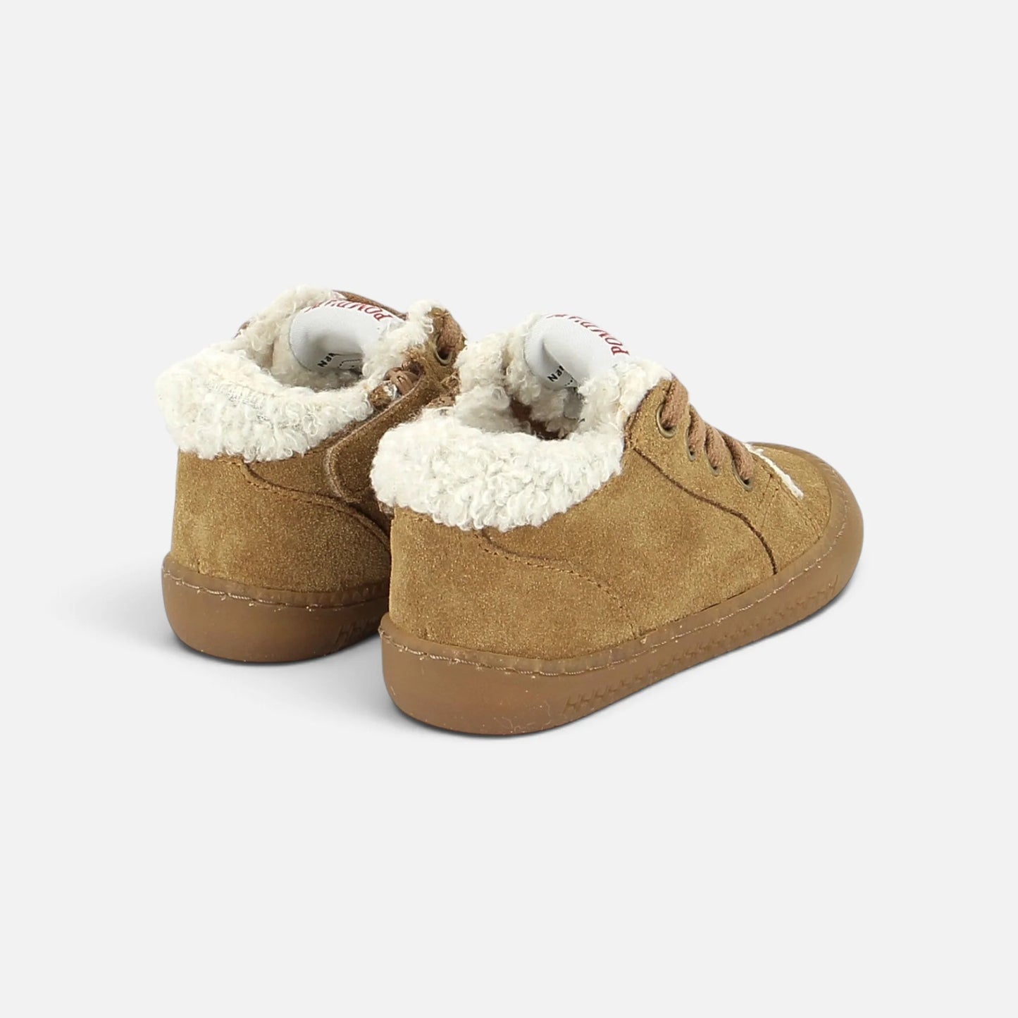 POM D'API YAKA WALK FUR Velours Camel chaussures