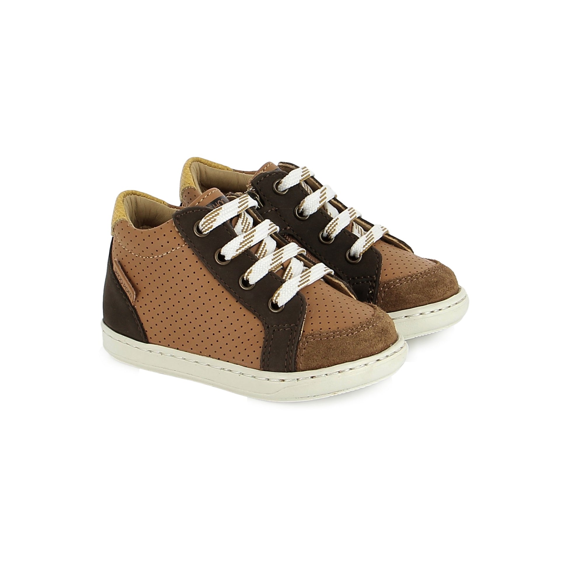 Bottillons enfant SHOO POM Bouba Zip Box Terra Chocolat avec fermeture zippée