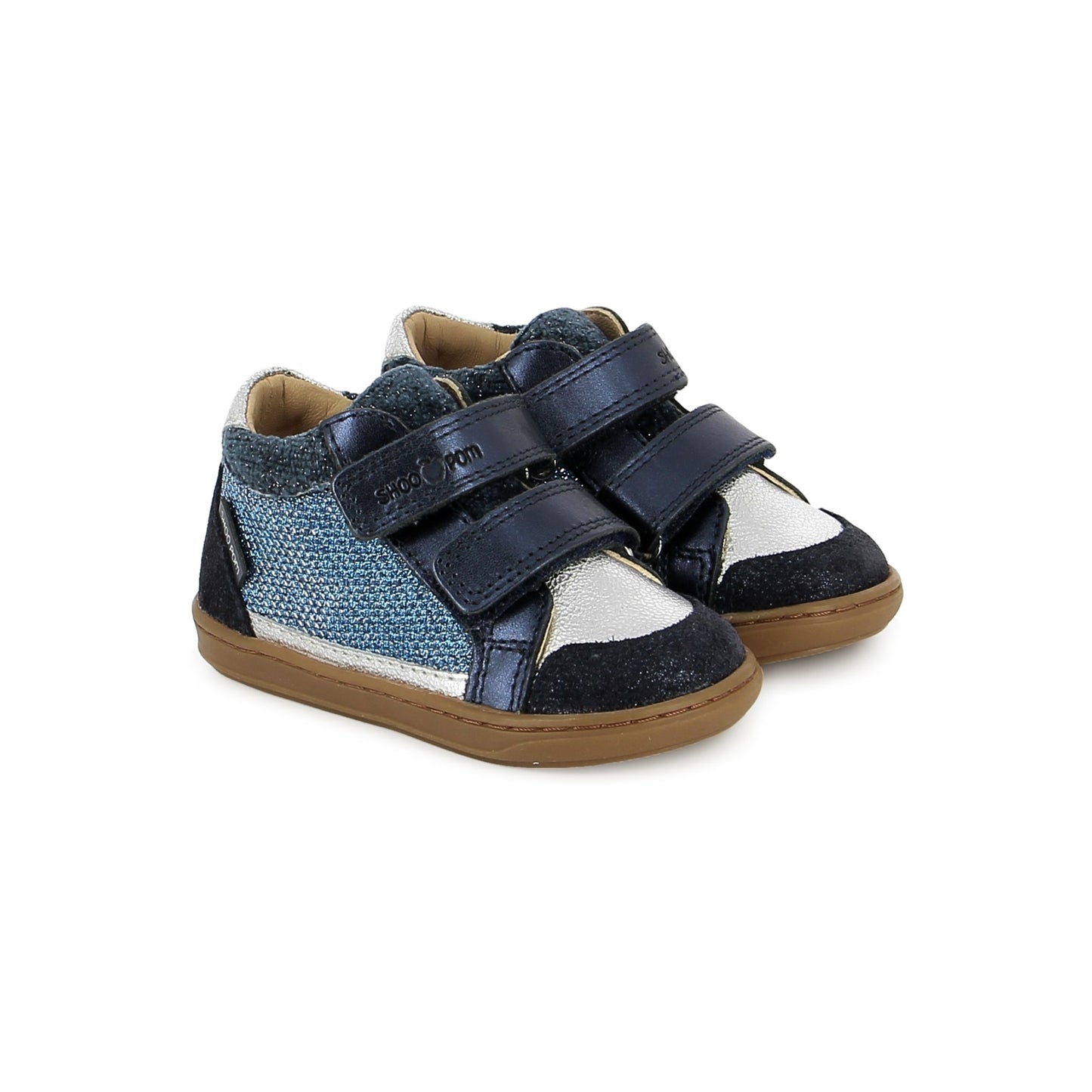 SHOO POM BOUBA EASY CO Navy Silver bottillons
