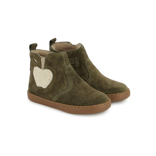SHOO POM PLAY APPLE FUR  Kaki Oily bottines