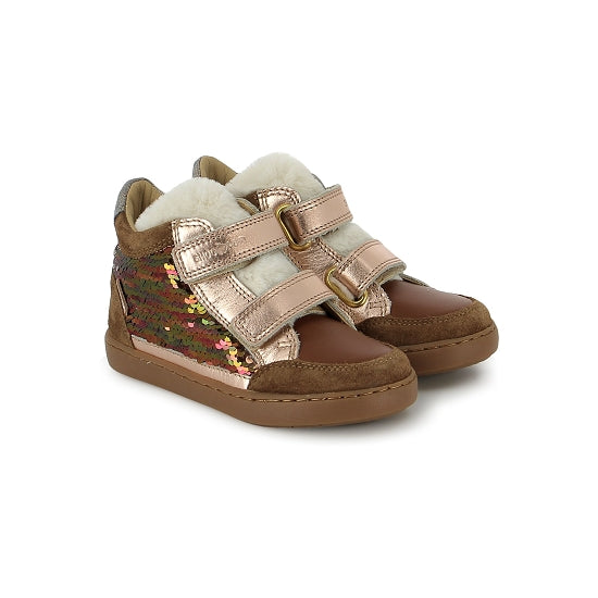 SHOO POM PLAY EASY CO Camel Light Cooper Bottillons Baskets Hautes