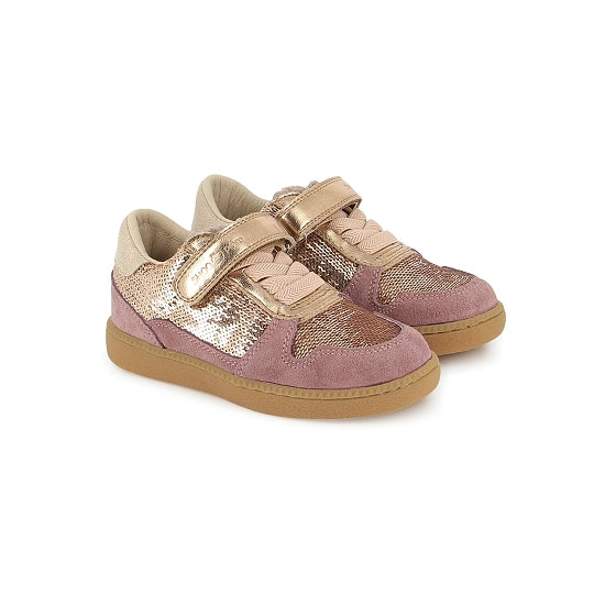 SHOO POM SP KIX LO CONNECT Laminato Sequins chaussures basses Baskets