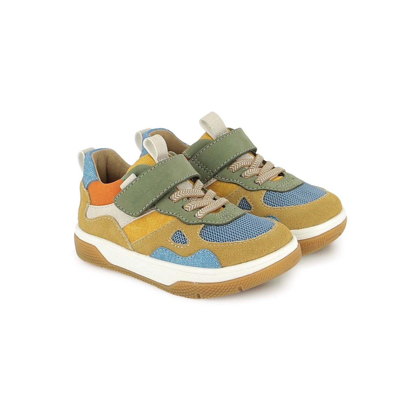 SHOO POM BARESKET JOG Camel Jeans Baskets premier pas barefoot