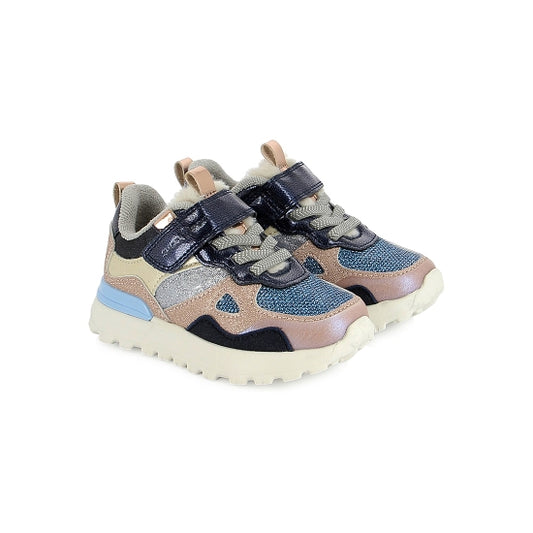 SHOO POM JOGGY SCRATCH Copper Navy Baskets
