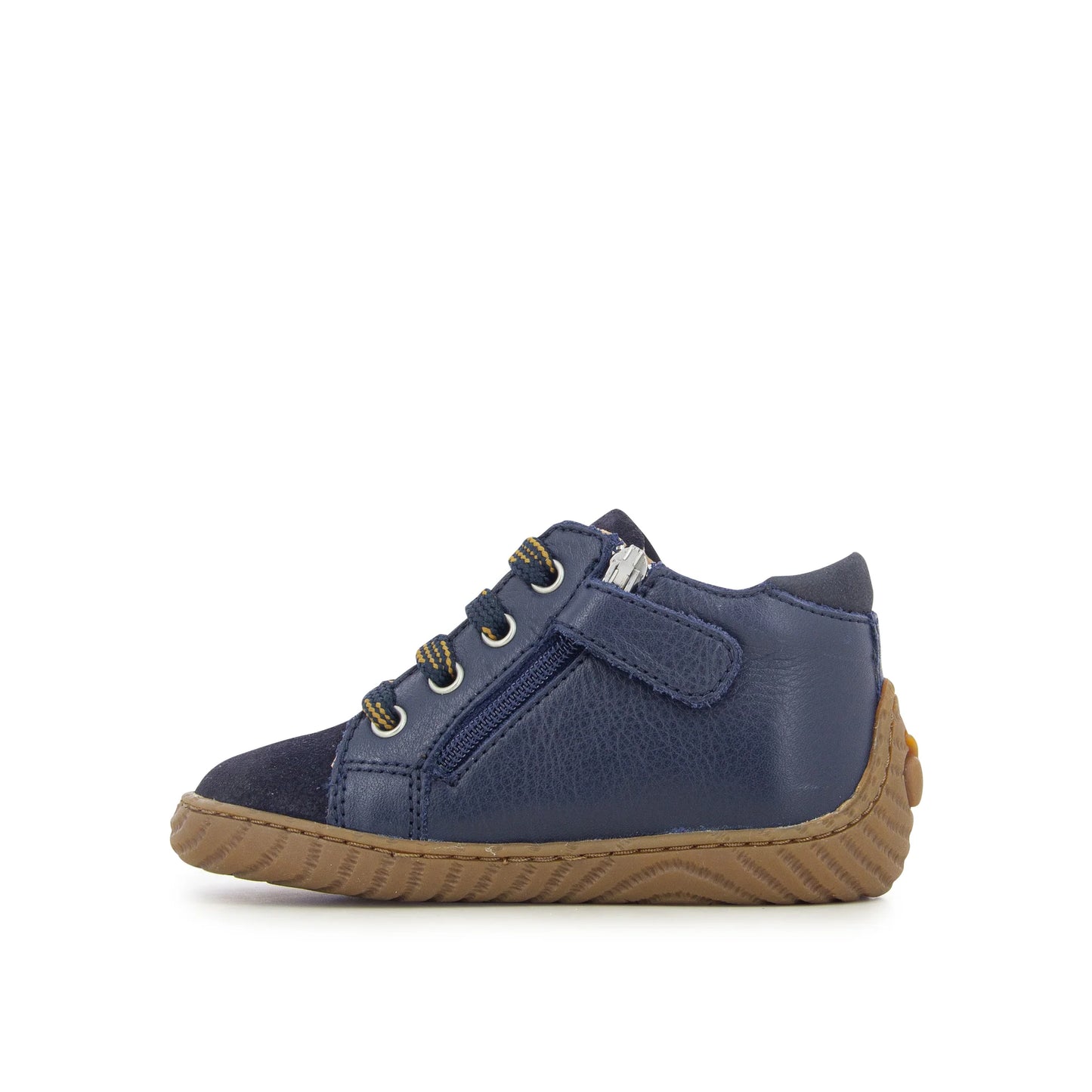 SHOO POM WOOD ZIP BASE Navy bottillons